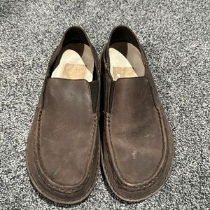 Birkenstock slip on leather shoes size 9